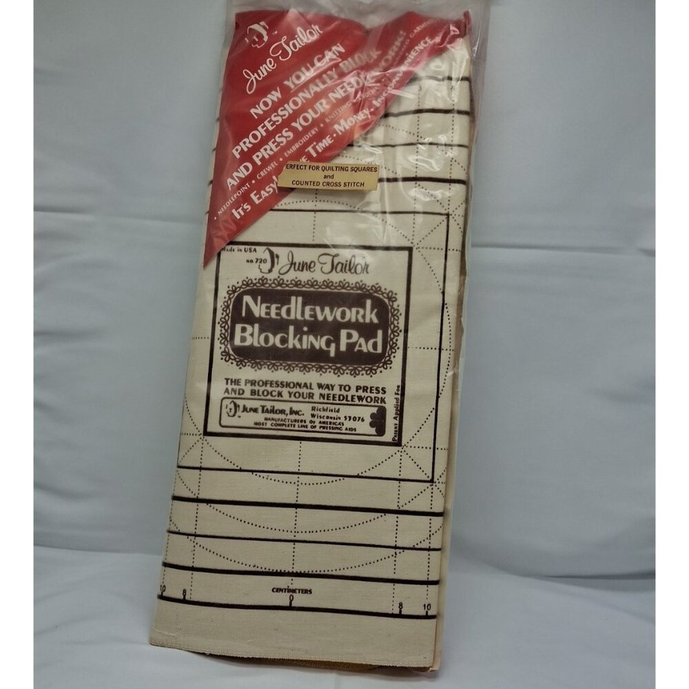 June Tailor Cushioned Needlework Blocker Pad Needlepoint Knitting Crochet 24x18
